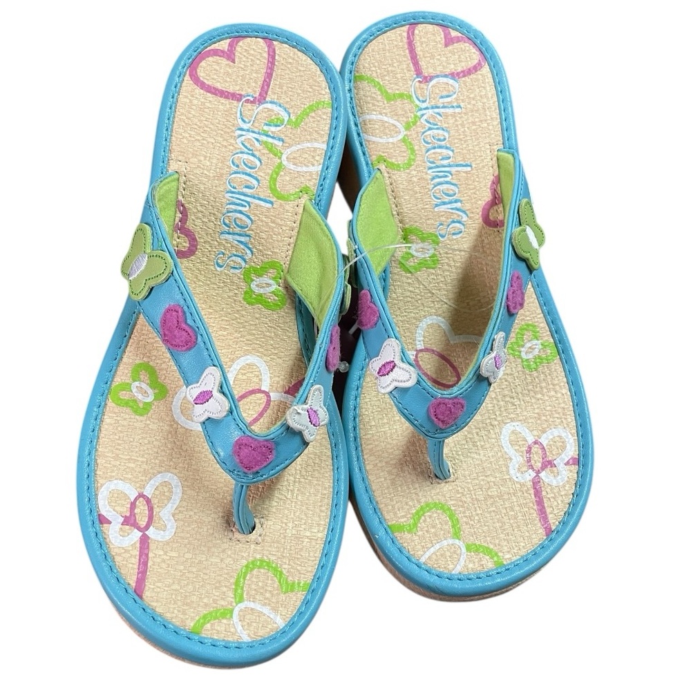 Vintage Sketchers 90s platform flip flop sandals deadstock women’s 4 new Y2K